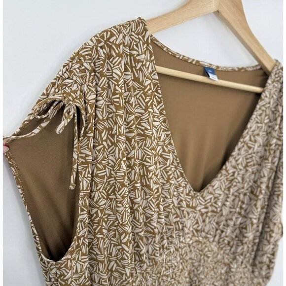 NWT Old Navy Plus Size Waist-Defined Tie-Shoulder Smocked Mesh Dress XXL Boho - Picture 6 of 11